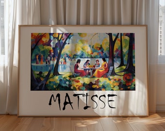 Henri Matisse Poster - Colorful Wall Art as Elegant Matisse Print, Inspired Matisse Art, Horizontal Matisse Art Print