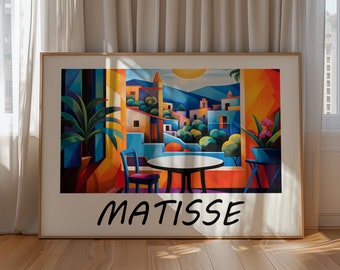Henri Matisse Poster - Colorful Wall Art as Elegant Matisse Print, Inspired Matisse Art, Horizontal Matisse Art Print