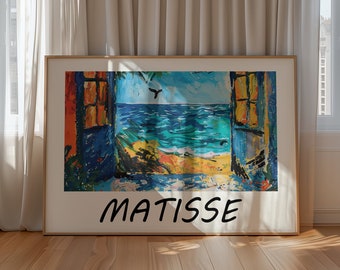 Henri Matisse Poster - Colorful Wall Art as Elegant Matisse Print, Inspired Matisse Art, Horizontal Matisse Art Print