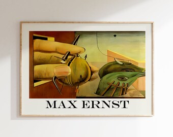 Max Ernst Poster - Surrealist Art as Max Ernst Print, True to Original Surrealist Art, Surrealism, Ernst Print, Wallart
