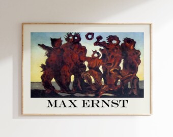 MAX ERNST. Original Exhibition Poster for Fondation Maeght, France