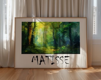 Henri Matisse Poster - Colorful Wall Art as Elegant Matisse Print, Inspired Matisse Art, Horizontal Matisse Art Print