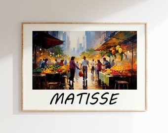 Henri Matisse Poster - Colorful Wall Art as Elegant Matisse Print, Inspired Matisse Art, Horizontal Matisse Art Print