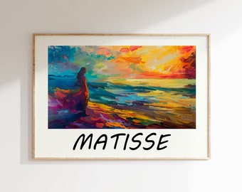 Henri Matisse Poster - Colorful Wall Art as Elegant Matisse Print, Inspired Matisse Art, Horizontal Matisse Art Print