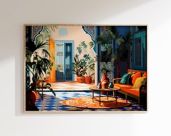 Matisse Poster - Aesthetic Wall Art as Colorful Matisse Print, Inspired French Matisse Art, Horizontal Matisse Art Print