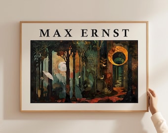 MAX ERNST. Original Exhibition Poster for Fondation Maeght, France