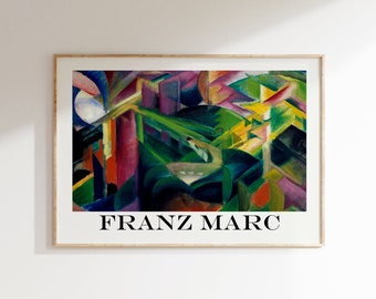 Affiche Franz Marc - Art de musée intemporel comme Franz Marc Print, Peinture cubiste, Expressionnisme, Cubisme, Franz Marc Art, Franz Marc Painting