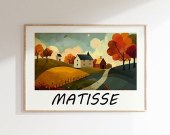 Henri Matisse Poster - Colorful Wall Art as Elegant Matisse Print, Inspired Matisse Art, Horizontal Matisse Art Print