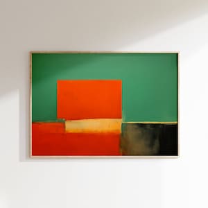 Poster Rothko - Poster astratto di Mark Rothko di qualità museale, stampa orizzontale di Mark Rothko, arte da parete Rothko, arte espositiva moderna