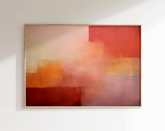 Rothko Poster - Abstraktes Mark Rothko Poster in Museumsqualität, Horizontaler Mark Rothko Print, Rothko Wall Art, Moderne Ausstellungskunst