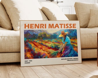 Henri Matisse Poster - Colorful Wall Art as Elegant Matisse Print, Inspired Matisse Art, Horizontal Matisse Art Print