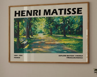 Henri Matisse Poster - Park - Colorful wall art as an elegant Matisse print, Inspired Matisse art, Horizontal Matisse art print