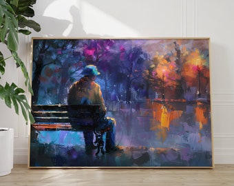 Henri Matisse Poster - Alone - Colorful Wall Art as Matisse Print, Inspired Matisse Art Print, Museum Print, Horizontal Print