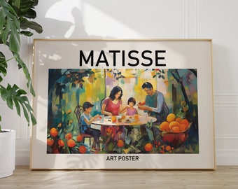 Henri Matisse Poster - Colorful Wall Art as Matisse Print, Inspired Matisse Art Print, Museum Print, Horizontal Art Print