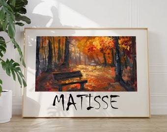 Henri Matisse Poster - Colorful Wall Art as Elegant Matisse Print, Inspired Matisse Art, Horizontal Matisse Art Print