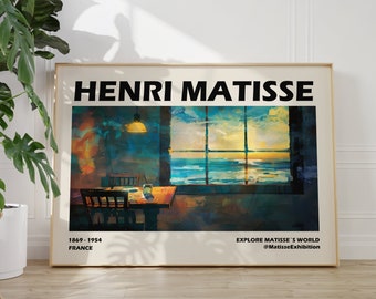 Henri Matisse Poster - Colorful Wall Art as Elegant Matisse Print, Inspired Matisse Art, Horizontal Matisse Art Print