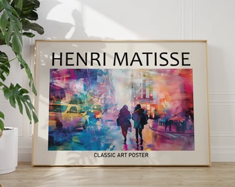 Henri Matisse Poster - Colorful Wall Art as Matisse Print, Inspired Matisse Art Print, Museum Print, Horizontal Art Print