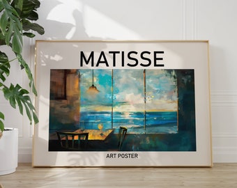 Henri Matisse Poster - Colorful Wall Art as Matisse Print, Inspired Matisse Art Print, Museum Print, Horizontal Art Print