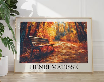 Henri Matisse Poster - Colorful Wall Art as Matisse Print, Inspired Matisse Art Print, Museum Print, Horizontal Art Print