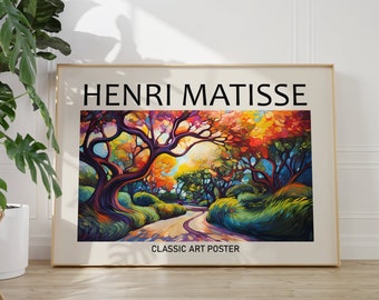 Henri Matisse Poster - Colorful Wall Art as Elegant Matisse Print, Inspired Matisse Art, Horizontal Matisse Art Print