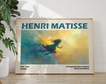 Henri Matisse Poster - Swing, Colorful Wall Art as Elegant Matisse Print, Inspired Matisse Art, Horizontal Matisse Art Print