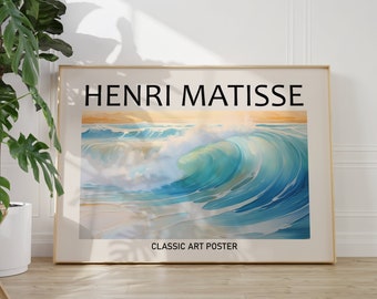 Henri Matisse Poster - Wave - Colorful Wall Art as Matisse Print, Inspired Matisse Art Print, Museum Print, Horizontal Art Print