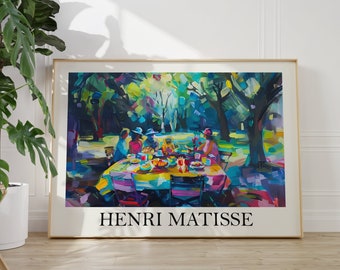 Henri Matisse Poster - Colorful Wall Art as Matisse Print, Inspired Matisse Art Print, Museum Print, Horizontal Art Print