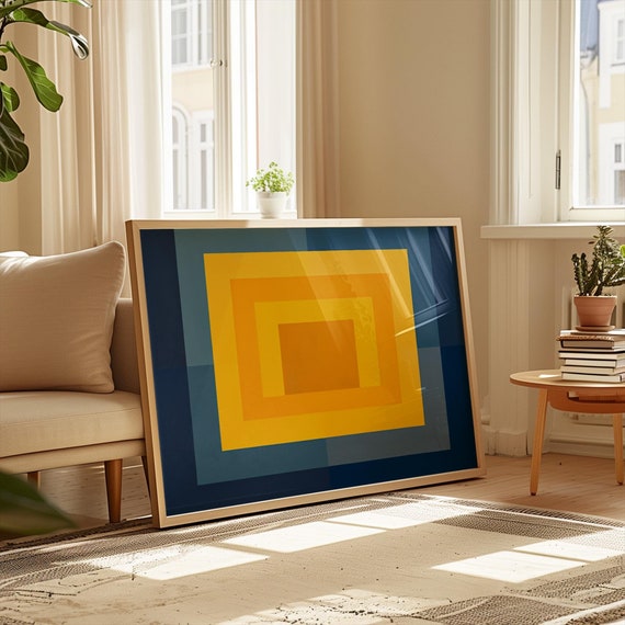 国内未入荷 Josef Albers Yellow Climate Poster Josef Albers | Hommage au Carré | Whitney Museum of American Art