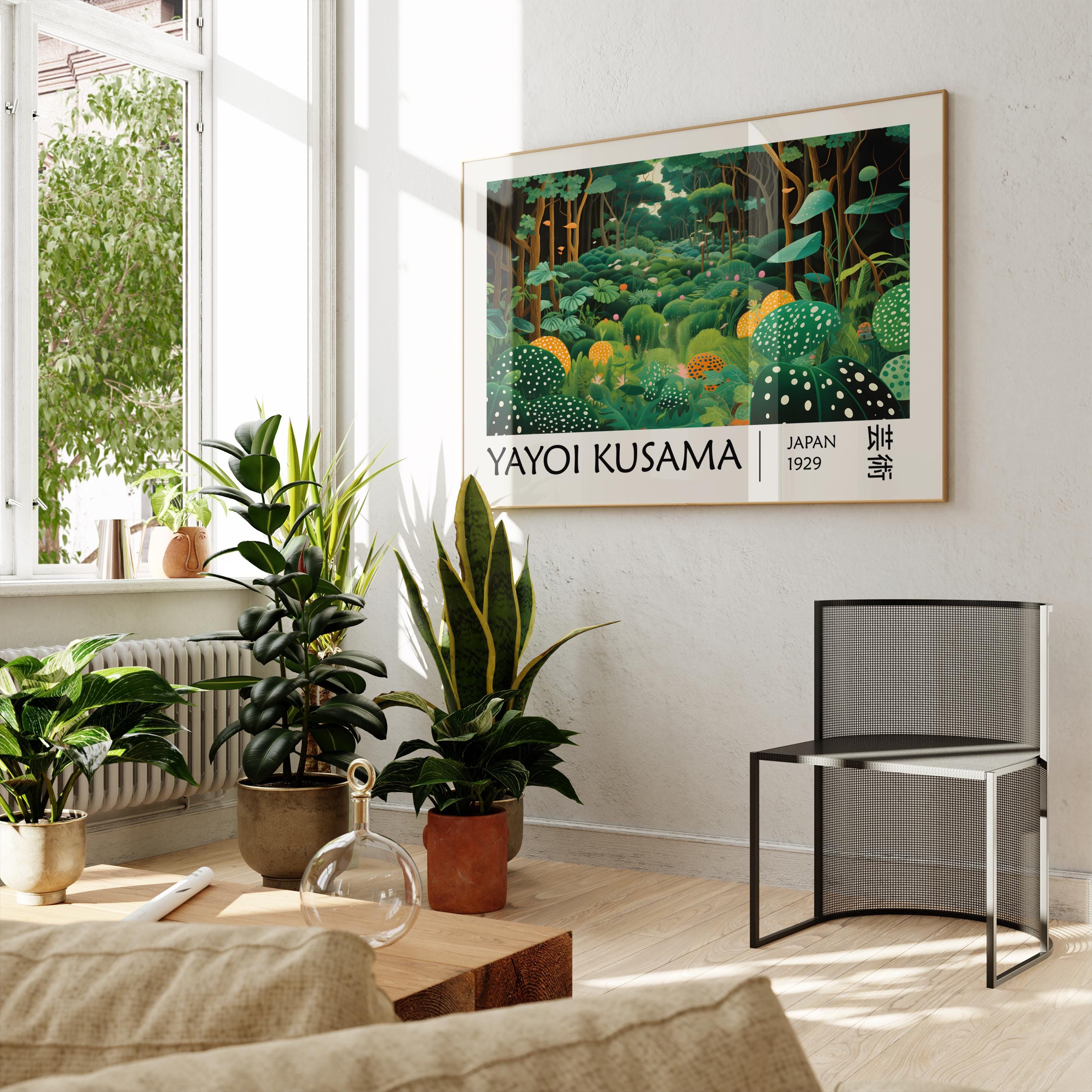 Yayoi Kusama Poster - Forest, Japandi Gallery Wall Art as Yayoi