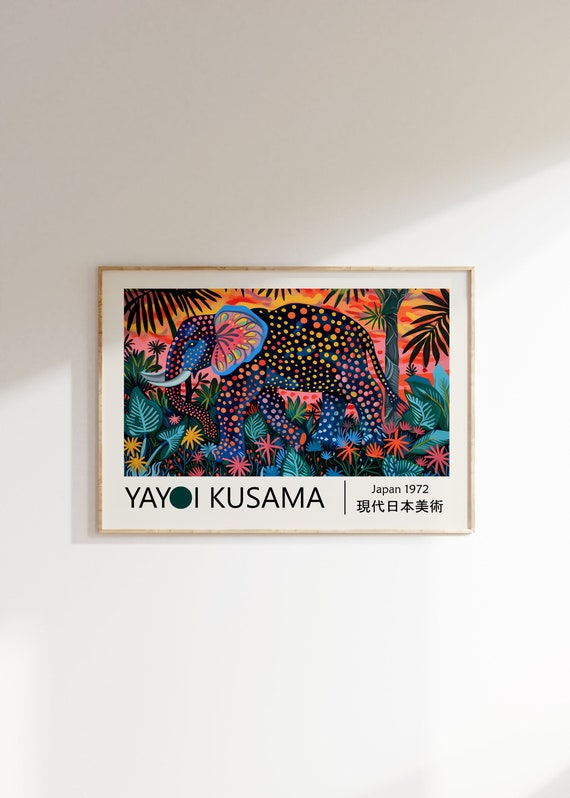 Yayoi Kusama Poster Elephant Japandi Wall Art as Yayoi Kusama Print, Abstract Kusama Poster, Japanese Poster, Japanese Wall Art - Etsy Yayoi Kusama Poster Elephant Japandi Wall Art as Yayoi Kusama Print, Abstract Kusama Poster, Japanese Poster, Japanese Wall Art - Etsy
