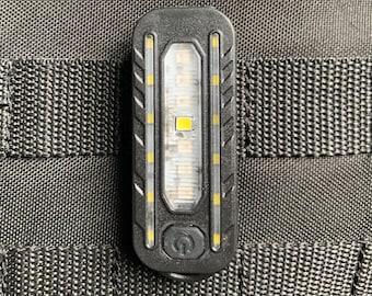 Lampe tactique portable pour gilet ou vêtement, FDO, Pompiers, Militaires, Sécurité