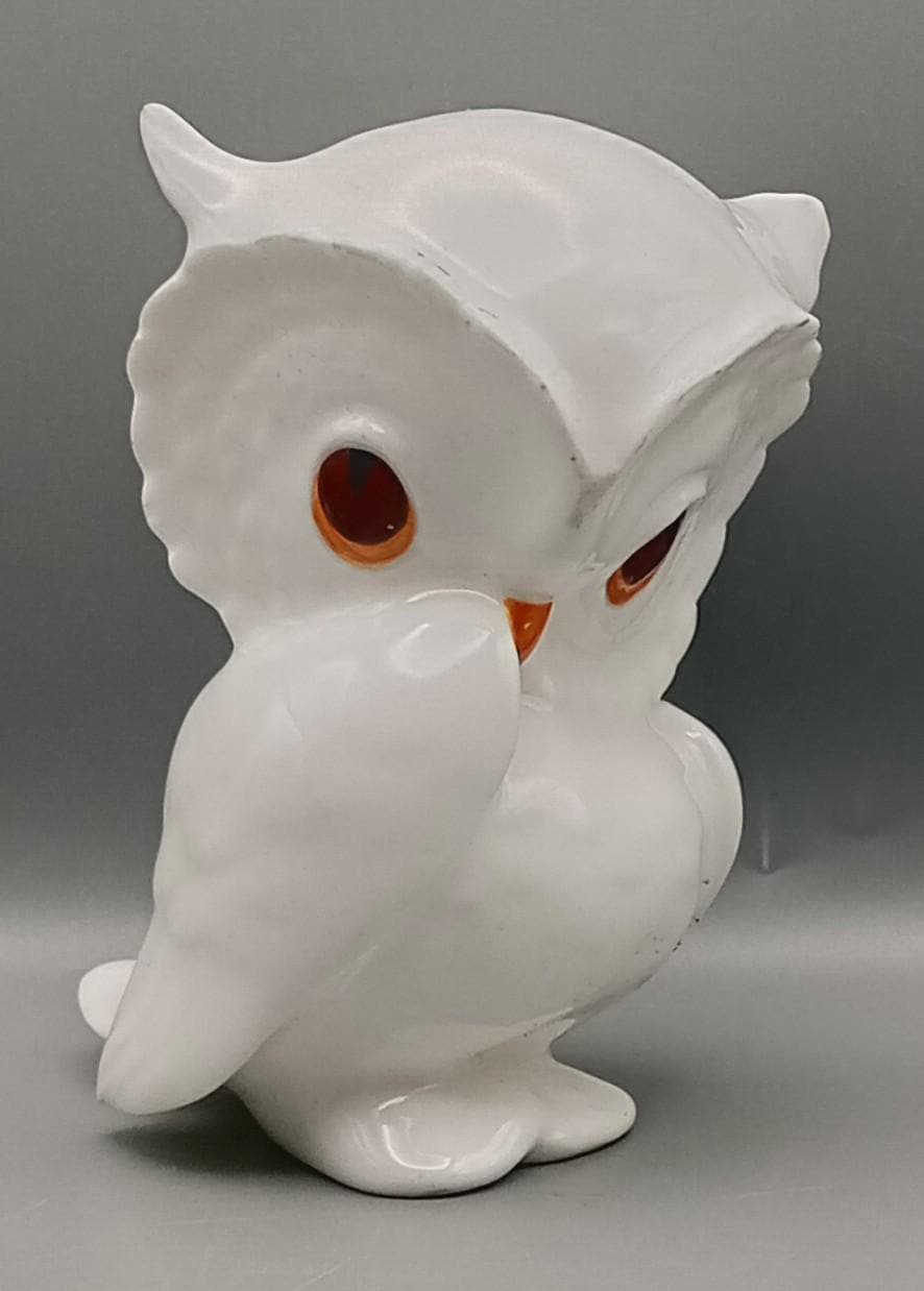 Royal Osborne Fine Bone China White Owl Figurine 1980s