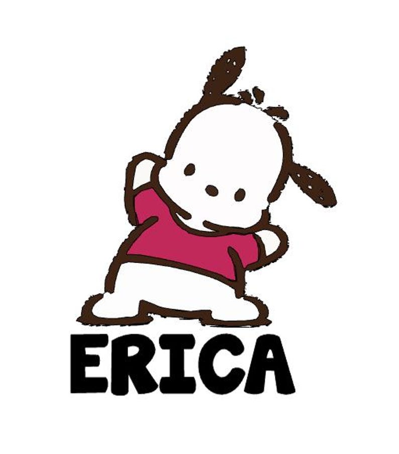 Pegatinas impermeables personalizadas de Pochacco, regalos de fiesta Pochacco 6