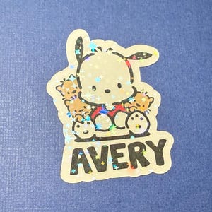 Pegatinas impermeables personalizadas de Pochacco, regalos de fiesta Pochacco 2