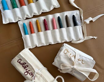 Crayon wrap organizer
