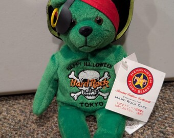 Hard Rock Cafe Tokyo Halloween Pirate Herrington Teddy Bear – 2005 Limited Edition – NWT