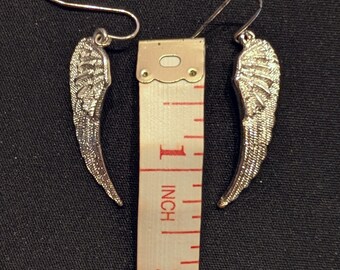 Angel Wing Earrings | Handmade Metal Earrings from Seoul | Korean Art Festival Jewelry