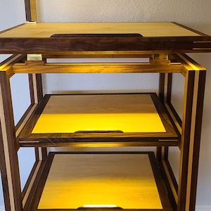 Audio Rack, High End Audio Rack, Custom Lighting Audio Rack
