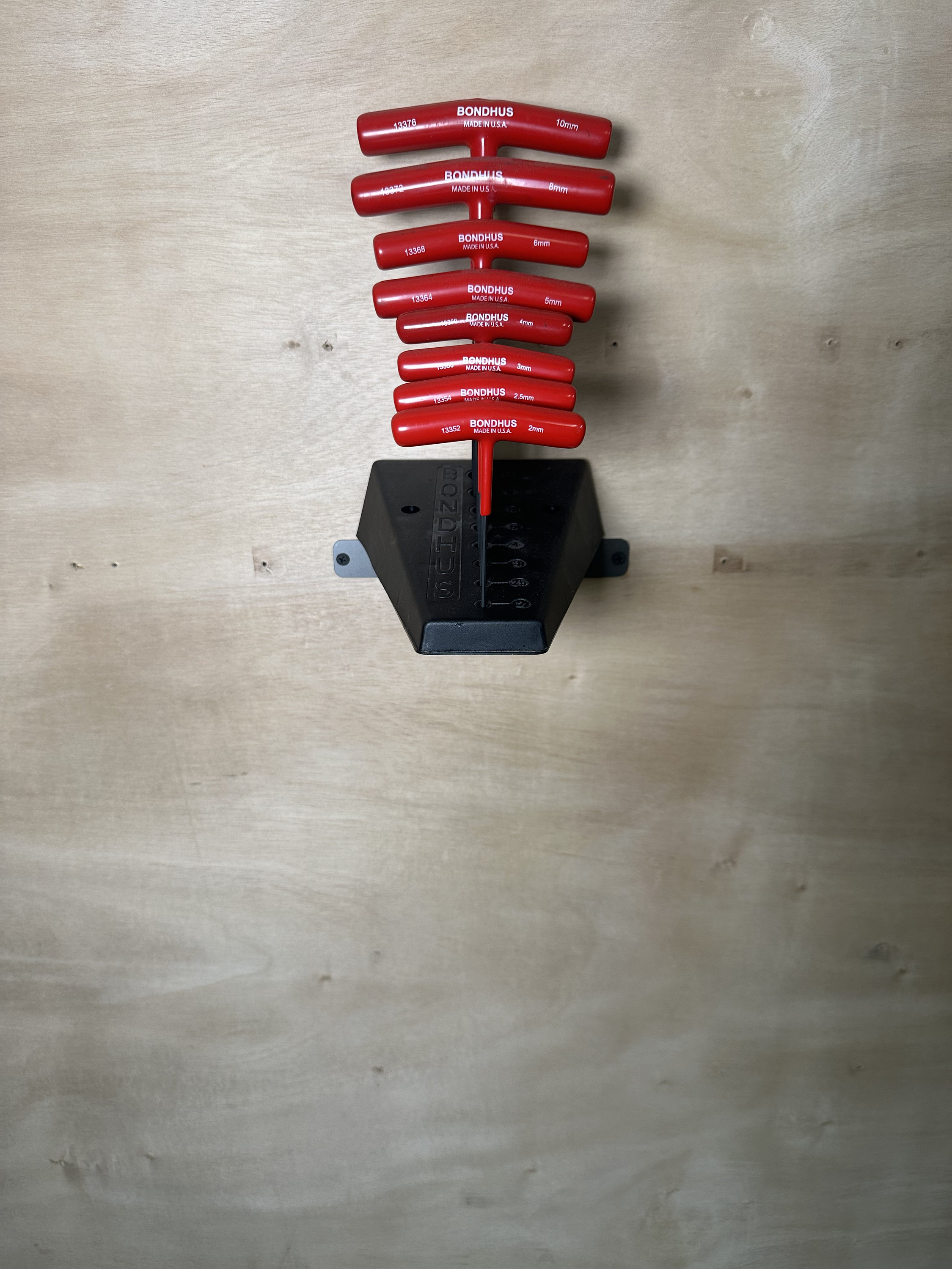 Bondhus T Handle Wrench Holder allan Wrench, Tool Storage, Garage