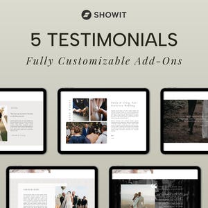 Showit Add-On Bundle | Showit Bundle | Showit Add-On | Fotografie Webseite | Coaching Webseite | Anpassbare Designs
