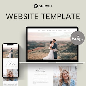 Showit Website Template | Wedding Photography Website | Photographer Website Template | Portfolio Website | Showit Web Design