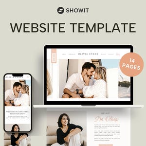 Showit Template for Photographers | Showit Templates | Photographer Website | Website Theme | Website Template for Portfolio