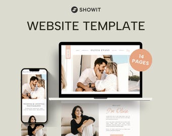 Showit Template for Photographers | Showit Templates | Photographer Website | Website Theme | Website Template for Portfolio