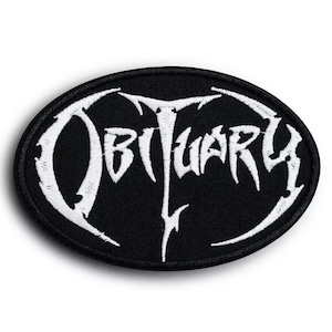 Obituary Patch - Executioner Xecutioner Blood American Death Metal Band Logo - Sew-on style Patch