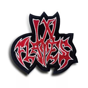 In Flames Patch - Swedish Heavy Melodic Death Alternative Metal Band Logo - Sew-on Style Patch