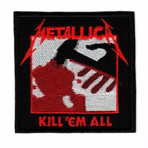 Metallica Kill &#39;Em All Patch - American Heavy Thrash Metal Hard Rock Band Logo - Sew-on Style Patch