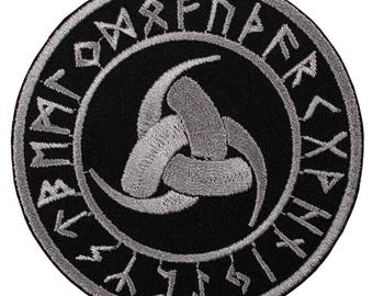 Triple Horn of Odin Aufnäher - Viking Runic - Aufnäher