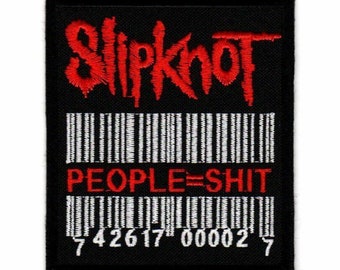 Slipknot People=Shit Barcode Patch - American Heavy Alternative Metal Band Logo - Sew-on Style Patch