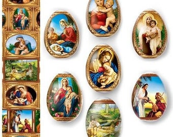 Heat Shrink Wrap - Easter Egg Wraps - Sleeve Decoration Sticker - Christians