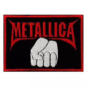 Metallica Patch - Thrash Heavy Metal Music Band Logo Fist - Sew-on Style Patch